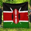Kenya Flag Premium Quilt A6  Quilt